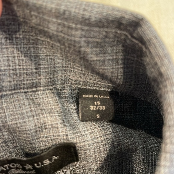 John Varvatos men’s long sleeve button down dress shirt | size 15.5 neck 32/33 - Picture 7 of 11